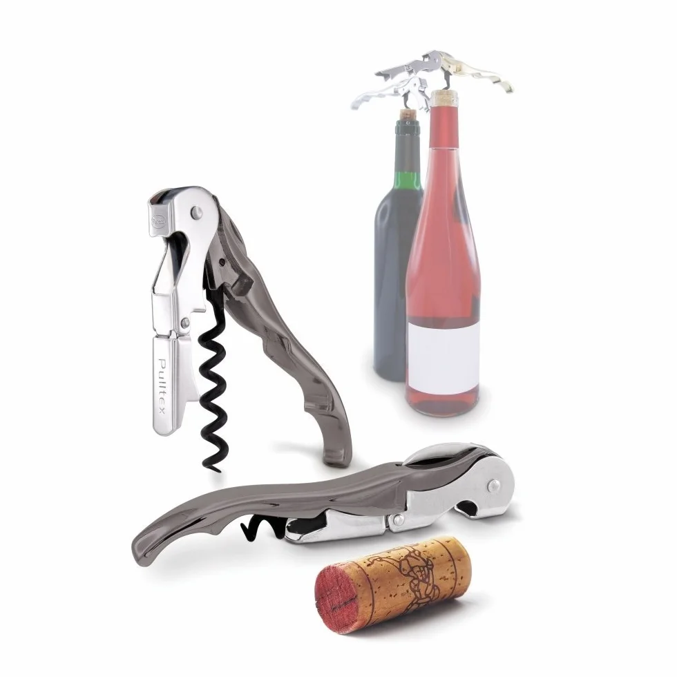 Pulltex 107-702-00 Cavatappi Pulltap S Classic Grafite, Regoular, Trasparente