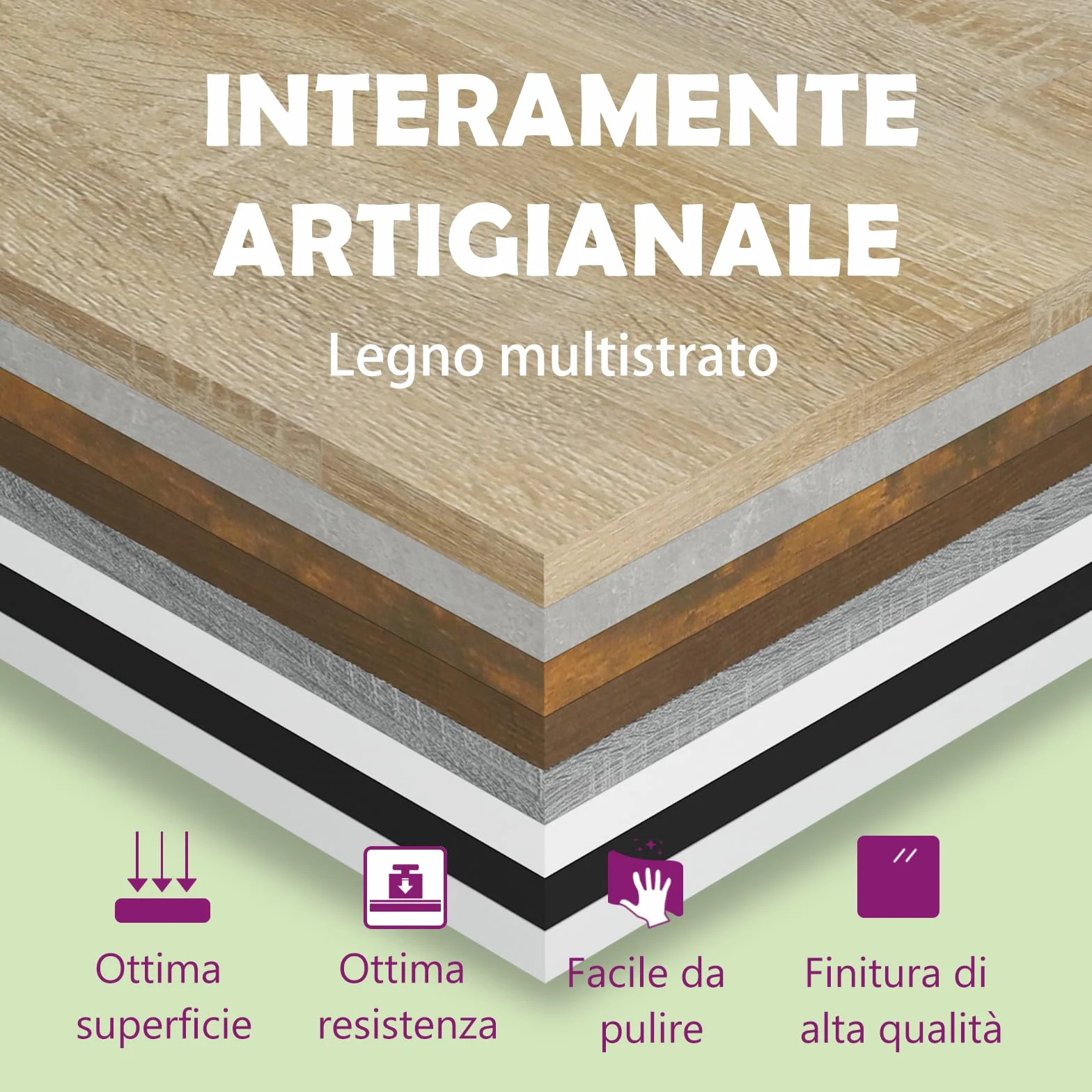 vidaXL Armadio a Mensola per CD, Mobile di immagazzinaggio per Ufficio Casa, Bianco Lucido, 21x20x88 cm, stoccaggio, in Legno di Ingegneria