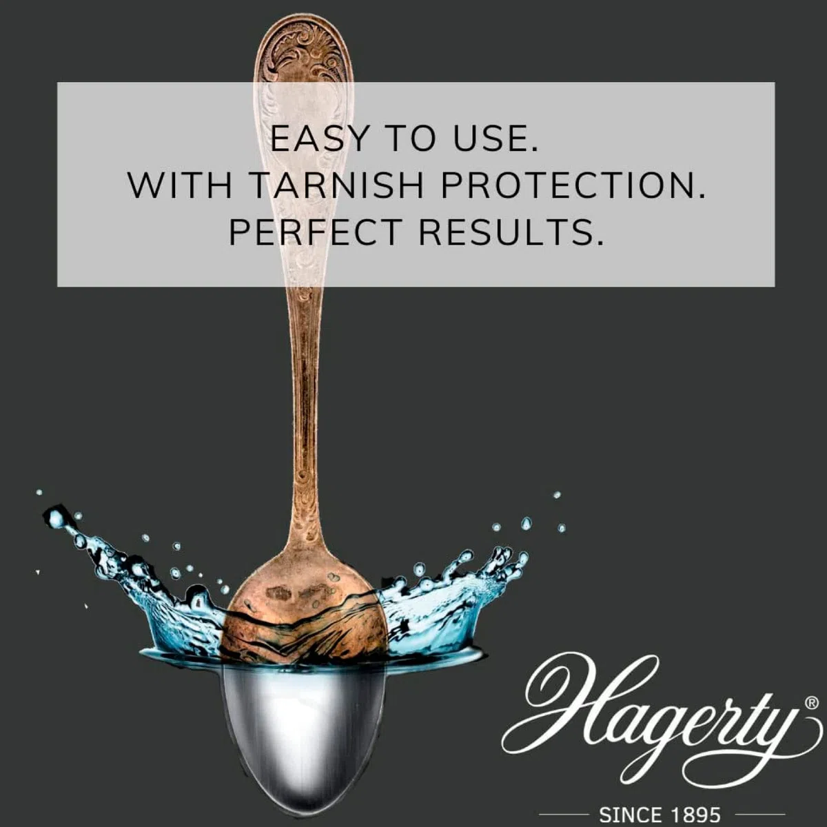 2x Hagerty Silver Bath Pulitore Delicato per Posate in Argento o Metallo Argentato Puliza Profonda - 2 Barattoli da 580ml