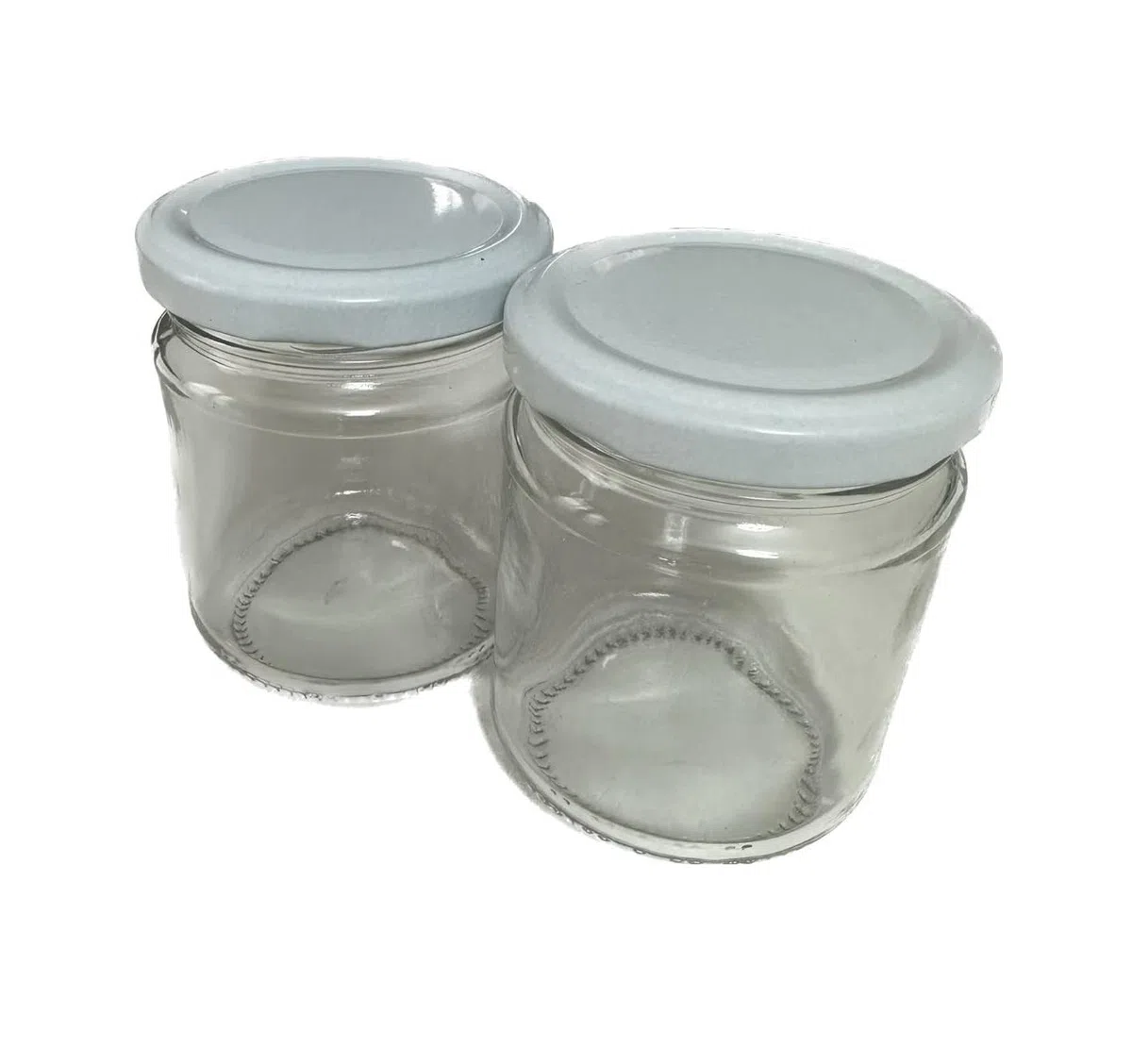 Rubin Set da 60 vasetti in Vetro da 212ml con Tappi Colore Oro