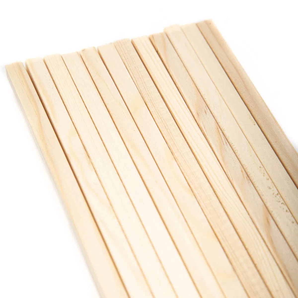 Mendi 25 Bastoncini legno quadrato 100 cm x 10 mm x 10 mm. Esegui i tuoi lavori manuali, fai da te e artigianali con grande sicurezza.