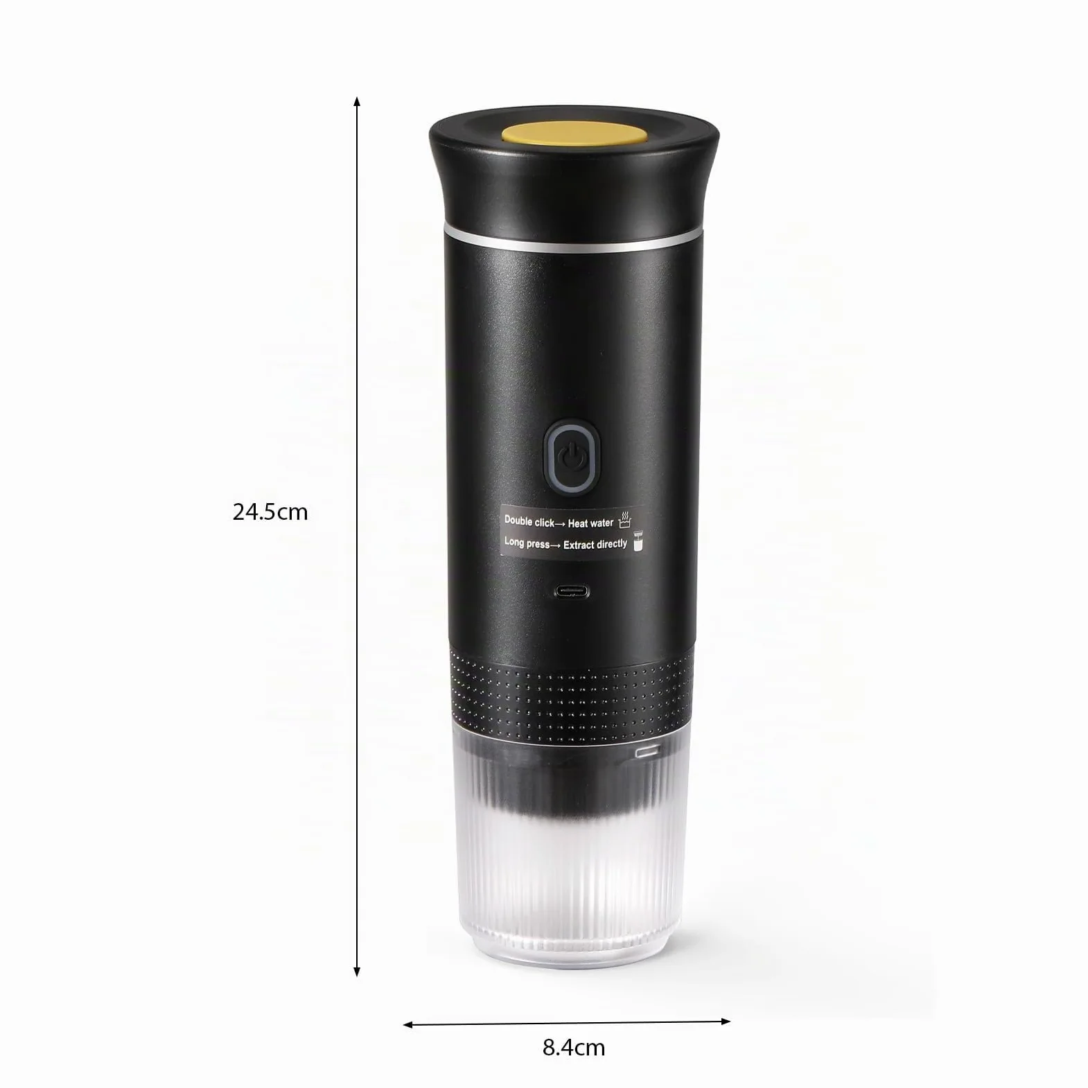 Macchina per Caffè Portatile Espresso, Riscaldamento Elettrico da Viaggio per 12V Auto e Campeggio, Capsule per Caffettiera