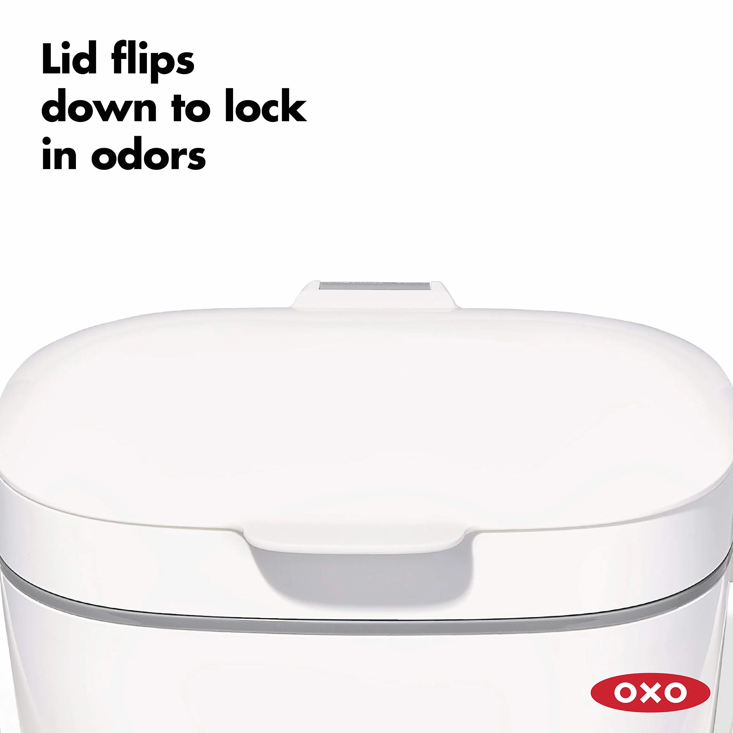 OXO Good Grips Contenitore da Cucina per Compost, Bianco/Grigio, 6.6 L