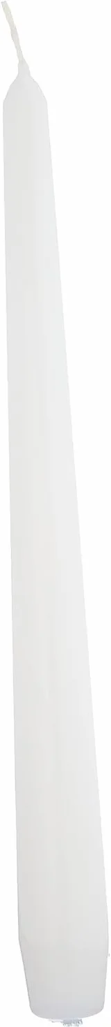Papstar 17966 Cylinder White - Candele di cera, Confezione da 50 pezzi