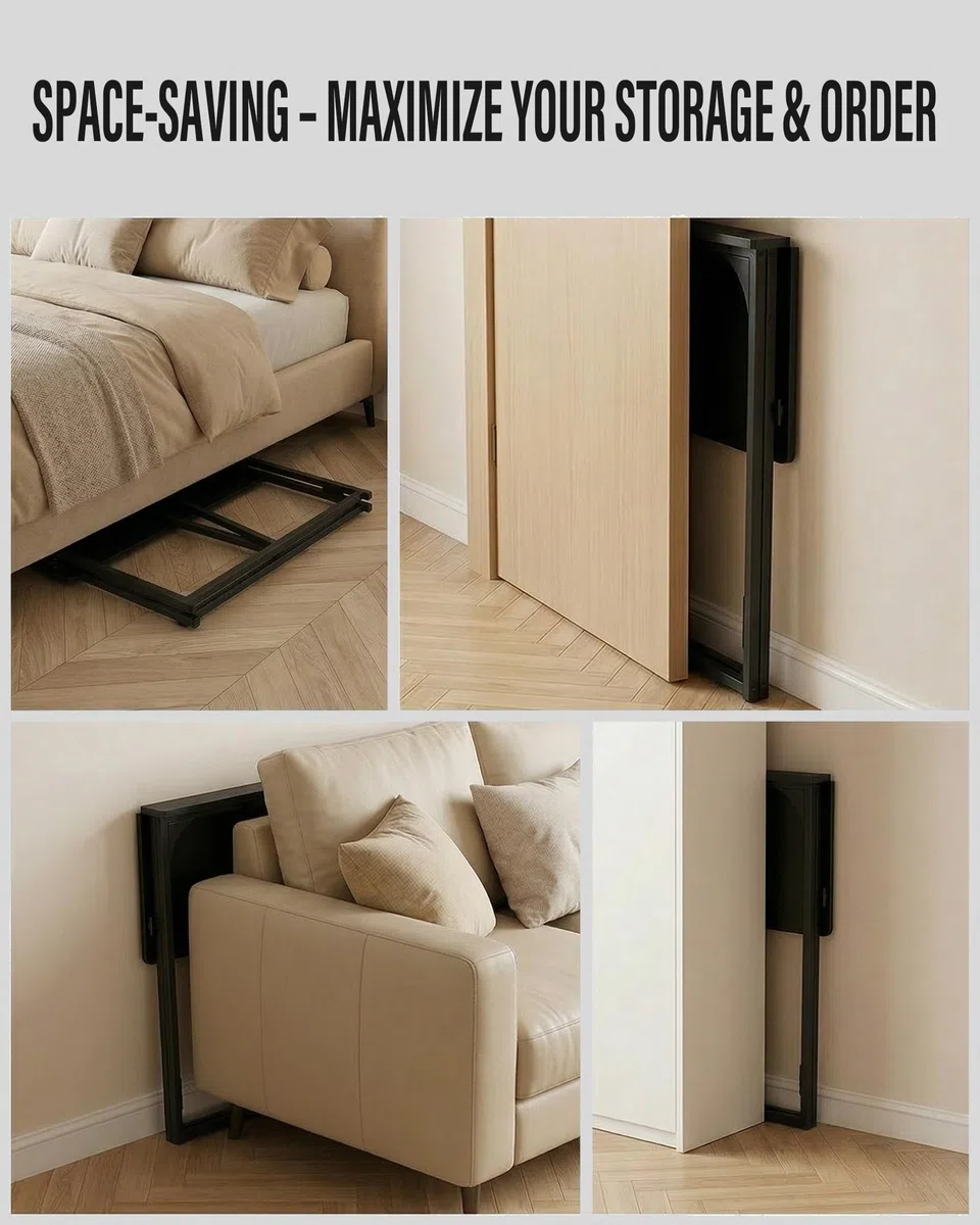 Tavolo per computer pieghevole, 80 x 40 x 74 cm, nero, piccolo tavolo in PC, pieghevole, salvaspazio, per ufficio, soggiorno, camera da letto