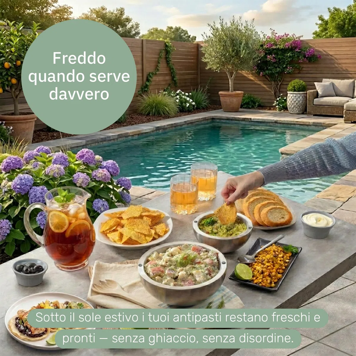 Useful Co. Ciotole Cucina, Ciotola Acciaio Inox Cucina & Bowl Acciaio — Mini Ciotola Doppia Parete per Pesto & Guacamole, Isolata Caldo e Freddo, Congelatore, 530 ml & 1 l (Set da 2)