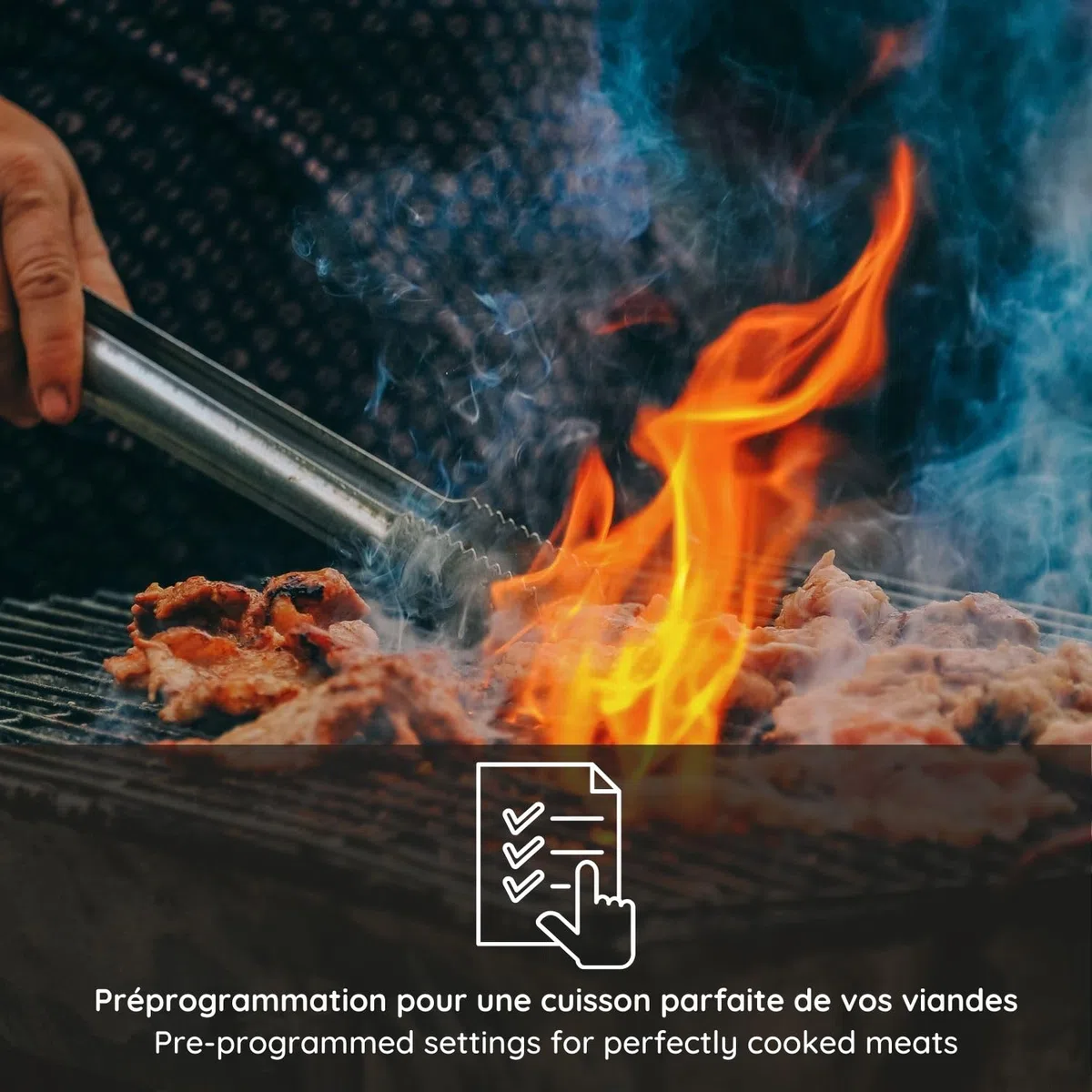 MASTRAD – Thermo-Sonde de De Cotisson m Classic + – vos Ricette cotte à la Perfection – Timer integrato – Case Magnate – Compatibile forno e induzione – Maniglia 100% Silicone – Batteria LR3 inclusa