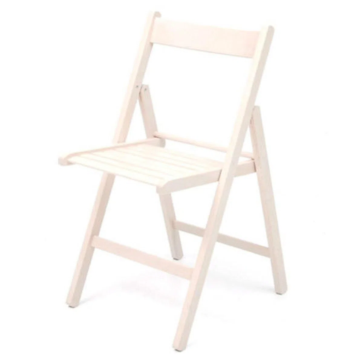 SEDIA RICHIUDIBILE IN LEGNO COLORATA (bianca)