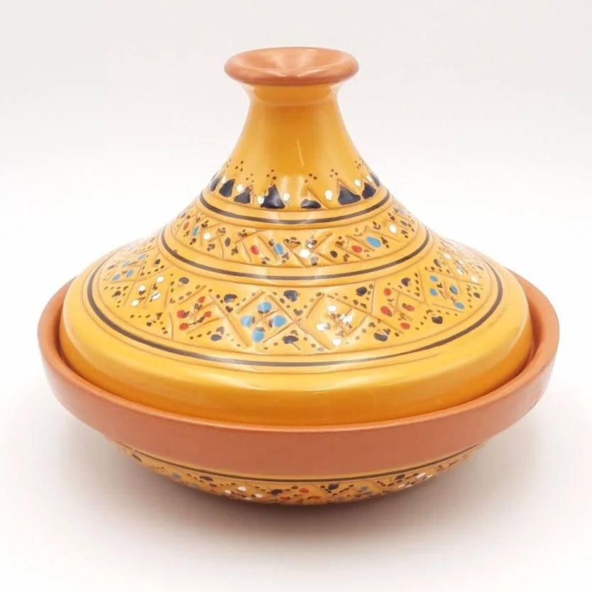 YODECO Tajine individuale svasato Marrakech giallo - D 22 cm