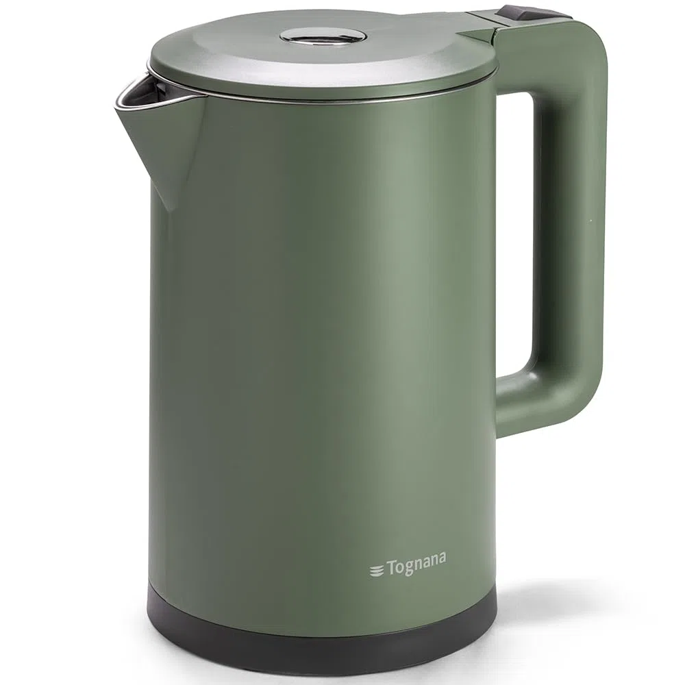Tognana Iridea, Bollitore Elettrico Cordless 1,7 L, plastica-acciaio inox, verde
