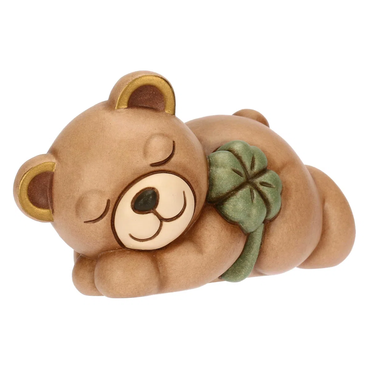 Thun Teddy con Quadrifoglio, Piccolo, Ceramica, Collezione Altro novità 2025, 10 x 5,7 x 6 cm