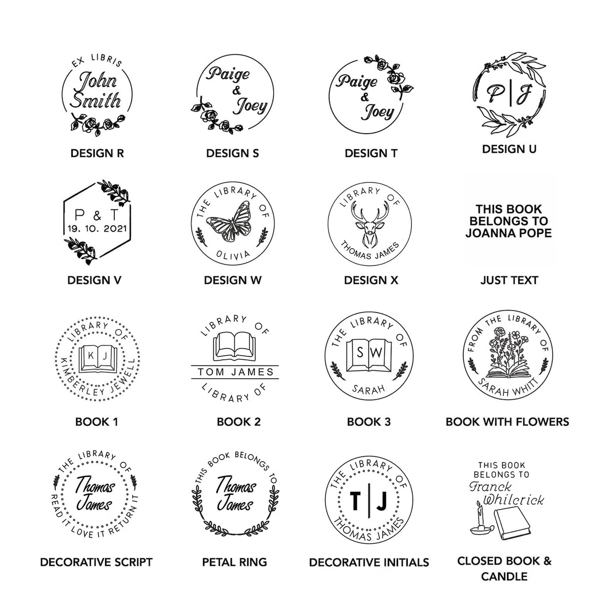 Pinze per Goffratura Personalizzata il libri (Ex Libris). Personalizzare Tondo Motivo. Creare il tuo timbro a secco. Tondo 38mm.