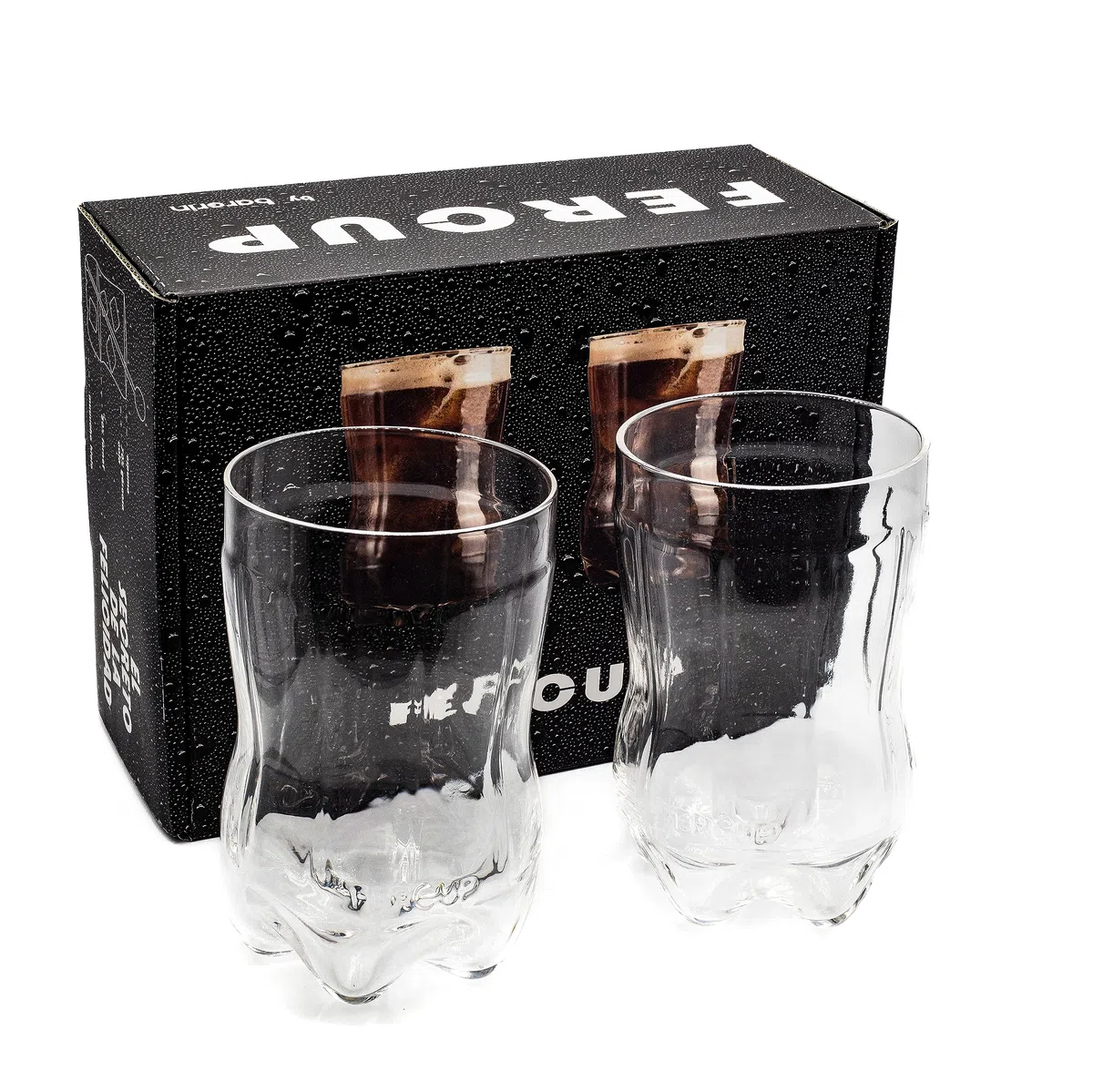 2 flaconi in vetro fernet da 750 ml in vetro smerigliato