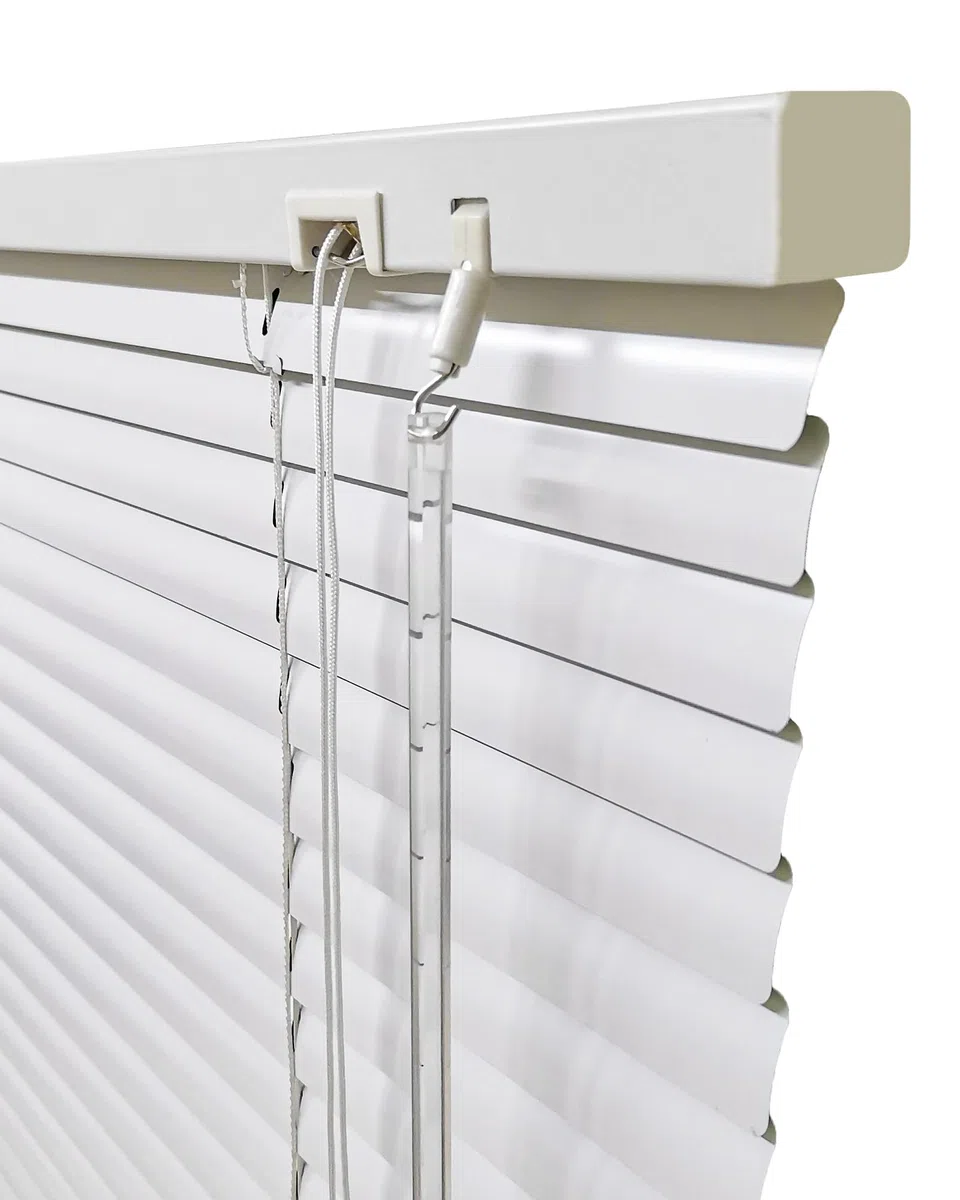 Veneziana in Alluminio 100 x 130 cm Bianco Protezione dalla luce e ai raggi solari, Montabile Senza Fori, Kit di montaggio incluso per casa, ufficio,Scuola