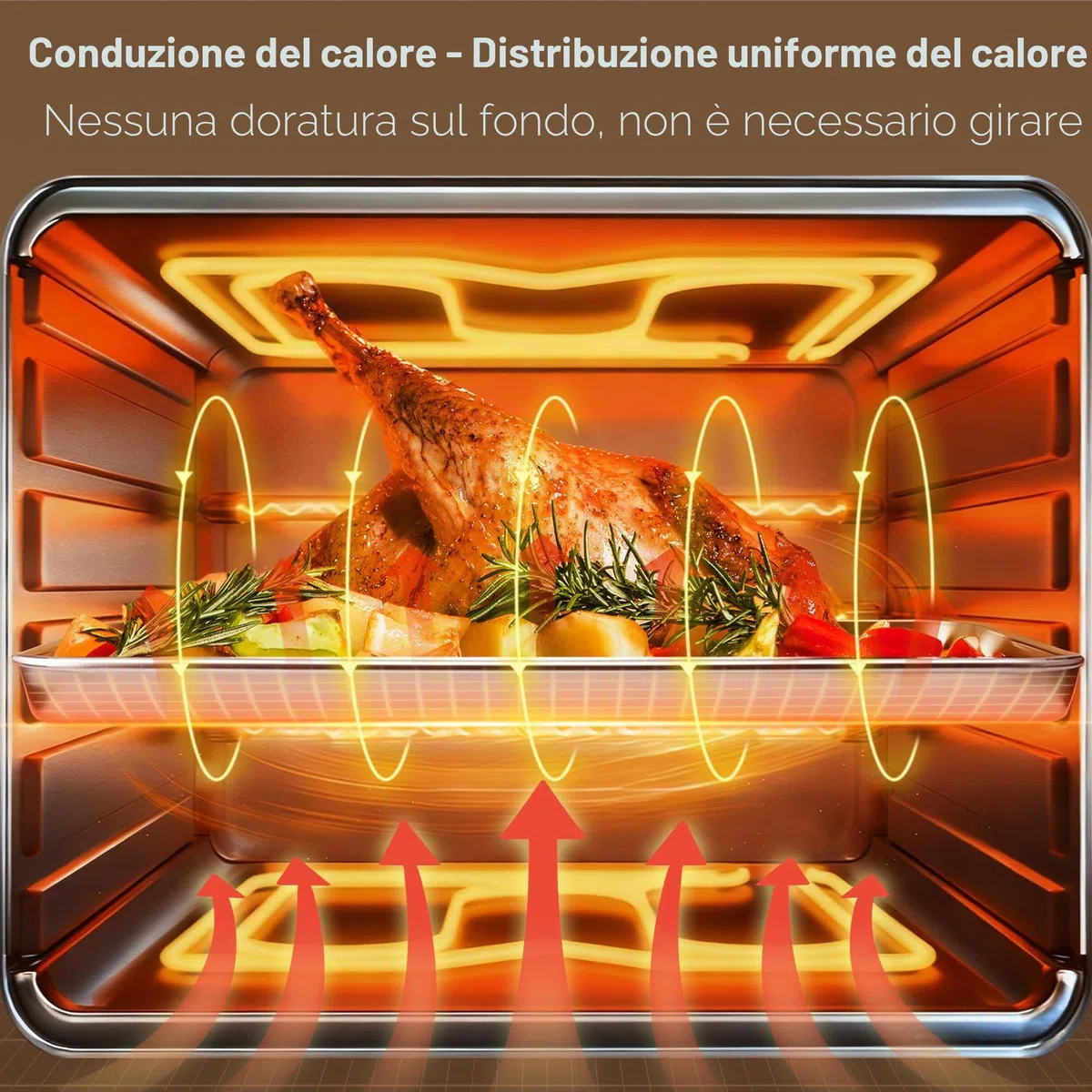 Fire More Teglia da Forno con Griglia di Raffreddamento Rimovibile in Acciaio Inox, Set da 1 Pezzo (1 teglia + 1 griglia), 40,5x30,5x2,5cm, Lucida e Antiruggine, Lavabile in Lavastoviglie