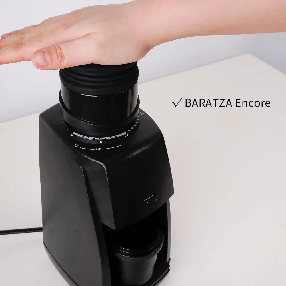 watchget Grinder da caffè monodose compatibile con macinacaffè Baratza Encore Soffietto in silicone con coperchio mentale per blow out residui di caffè fondi nero