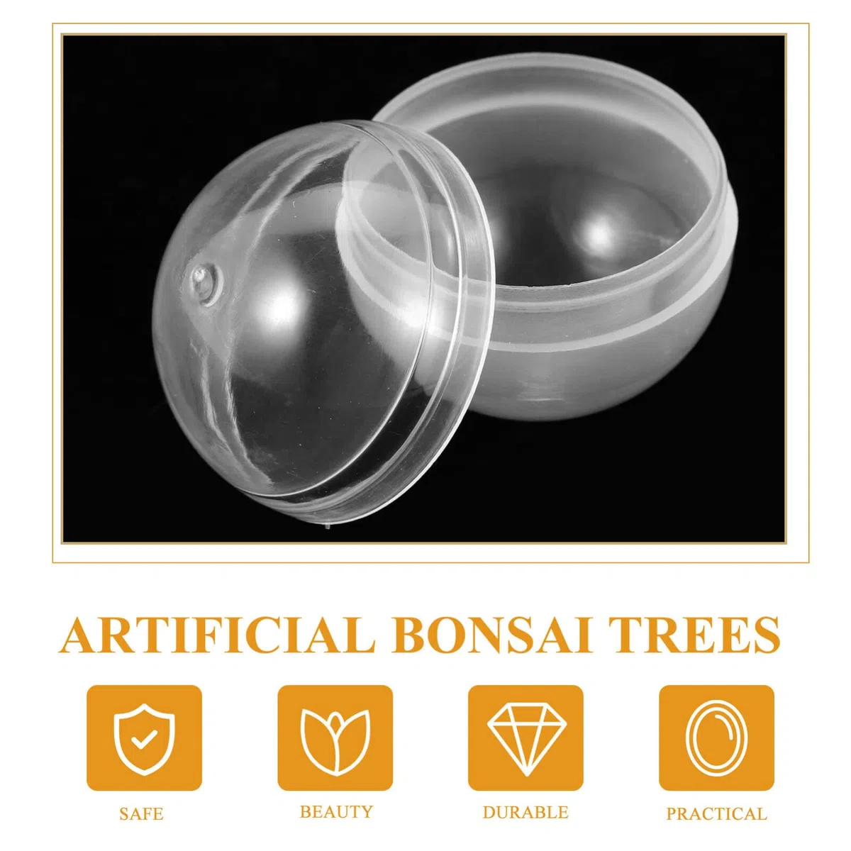 PRETYZOOM 100Pcs Piccole Capsule Rotonde 50mm Contenitori Trasparenti Capsule Riempibili Vuote Palline Intrecciate Per Distributori Automatici Gumball A Sorpresa