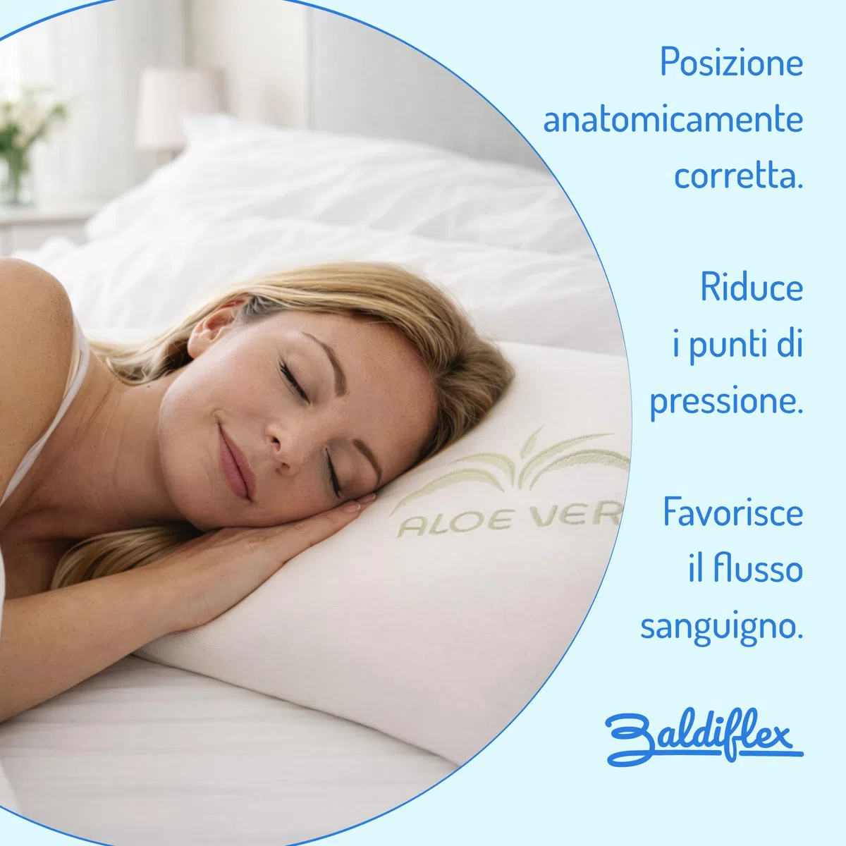 Baldiflex Emporio, Coppia di Cuscini Saponetta Memory Foam, Aloe Vera, Altezza 11 cm, Soffice