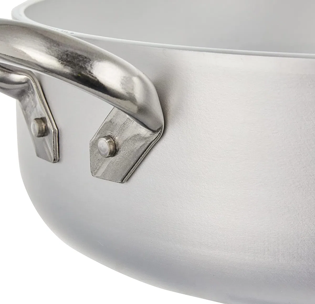 Pentole Agnelli ALMR110620 Casseruola Cilindrica, Bassa con 2 Manici in Acciaio Inossidabile, Argento, 20 cm, 1 Pezzo