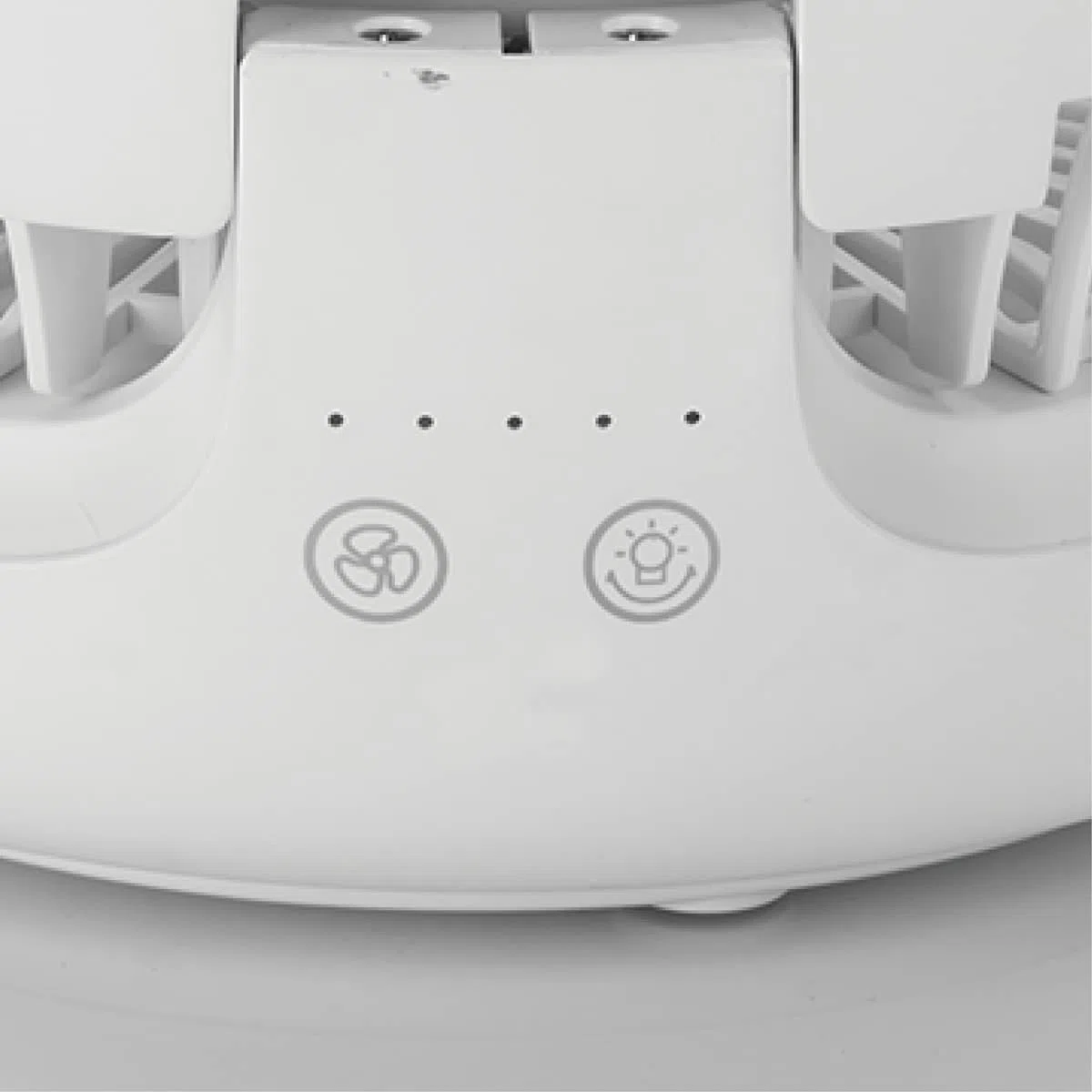 MACOM Enjoy & Relax 990 Compact Cordless Fan Ventilatore da tavolo ricaricabile USB, diametro da 19 cm, bianco