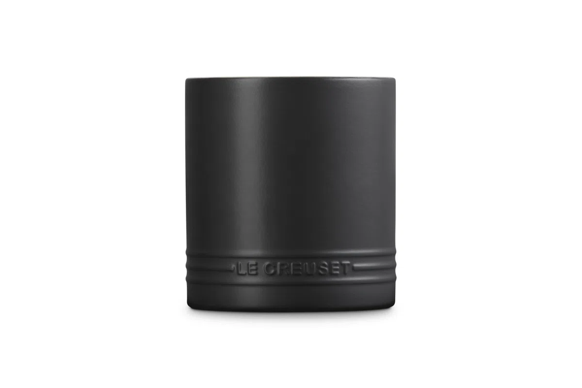 Le Creuset Barattolo porta utensili Signature in gres, Matte Black