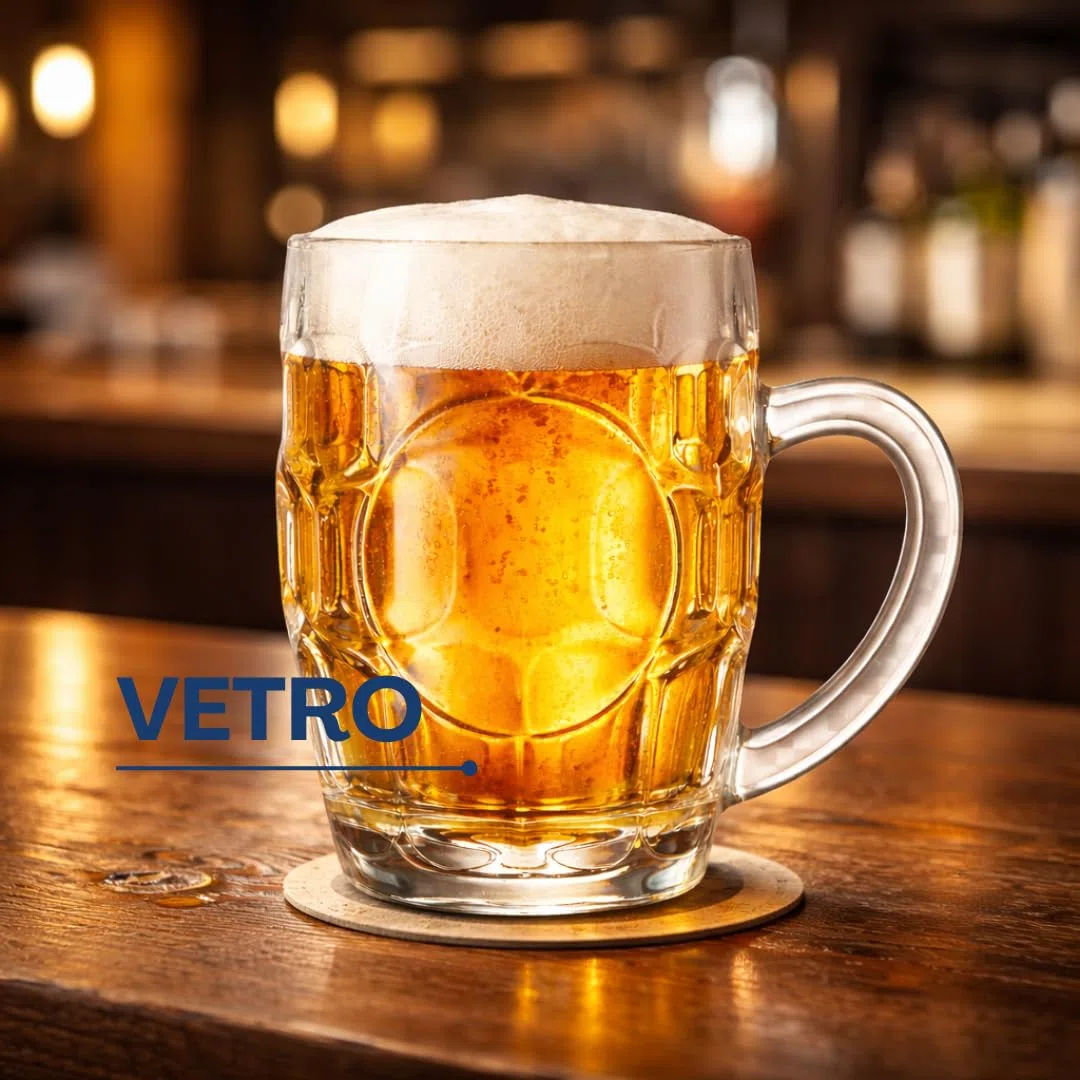 Generico Set 12 Boccali Birra in Vetro 300 ml – Bicchieri Birra con Manico Stile Pub, Resistenti e Lavabili in Lavastoviglie – Ideali per Casa, Feste e Regalo Uomo
