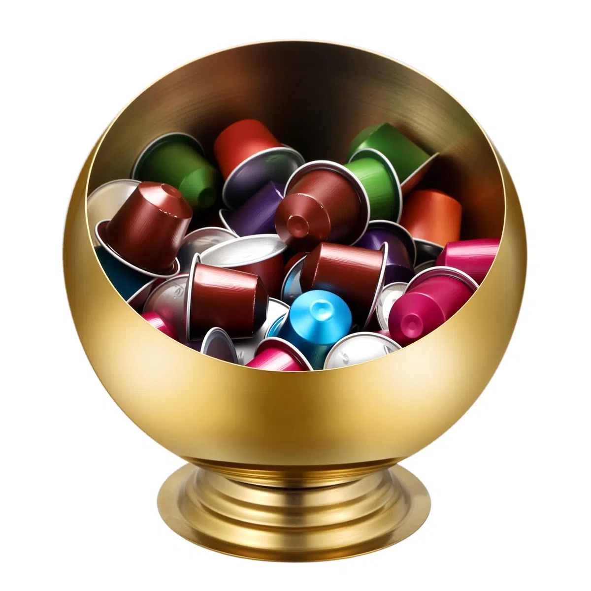 Contenitore per capsule di caffè, compatibile con tutte le cialde di caffè, in acciaio inox, per K-Cup, Vertuo, Original Line, dolcificante, 18 cm di altezza