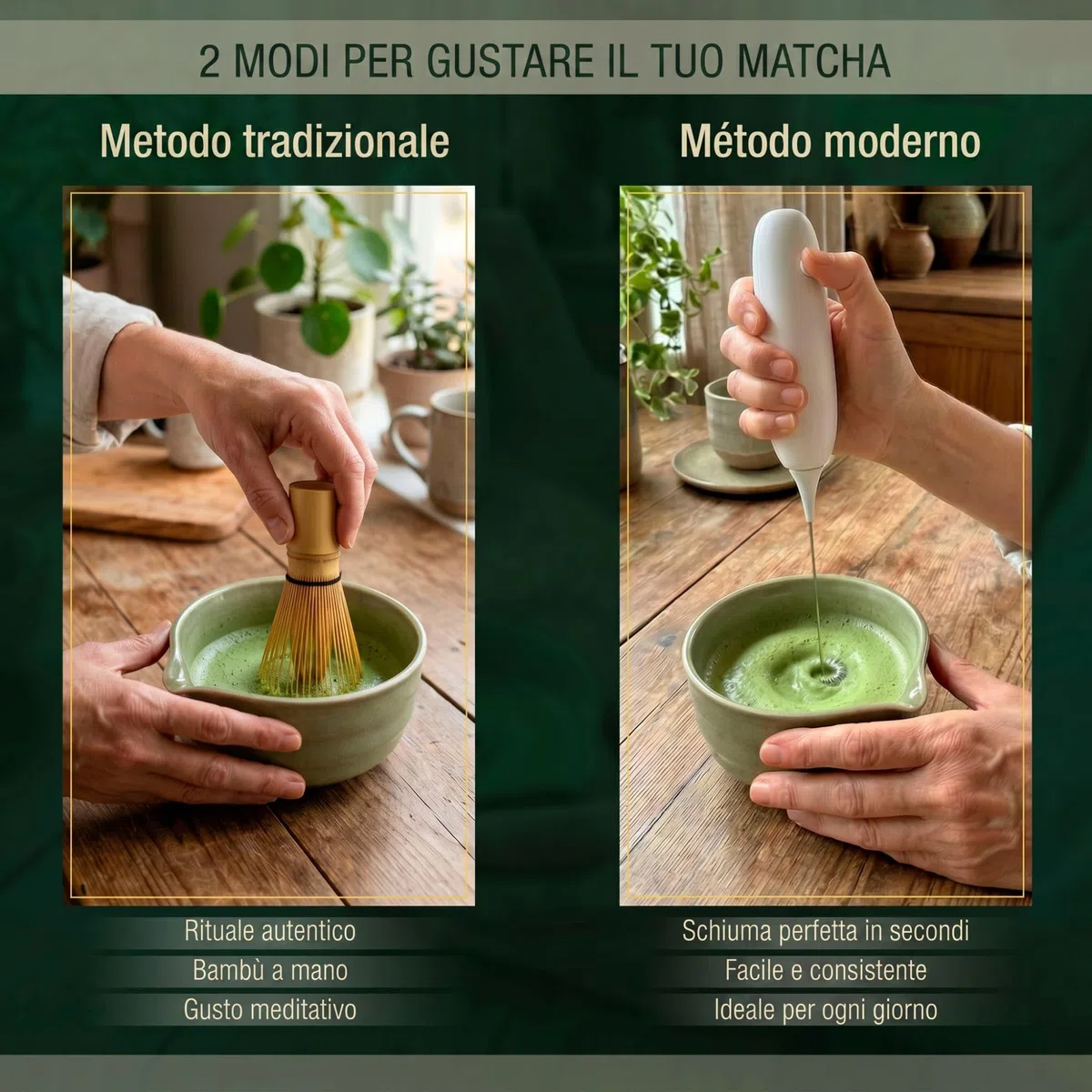 Kit Tè Matcha con Frusta Elettrico Schiuma e Set Completo Accessori Tradizionali Ciotola Ceramica Setaccio Bambù Preparazione Rituale Autentico Iniziazione Set di 11 Pezzi Regalo Premium