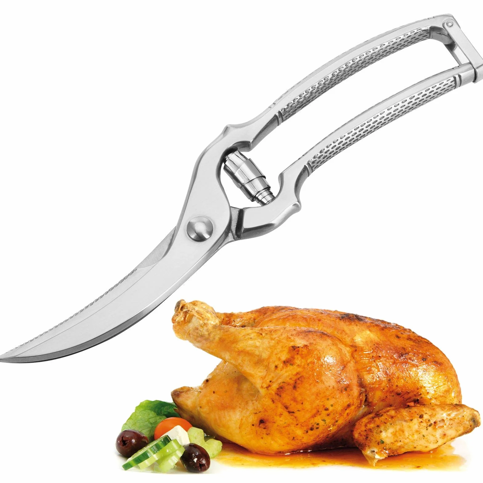 Westmark Trinciapollo, Meccanismo a molla, Lunghezza lama: 7 cm, Acciaio inox, Lucidato, Classic, Argento, 13712260