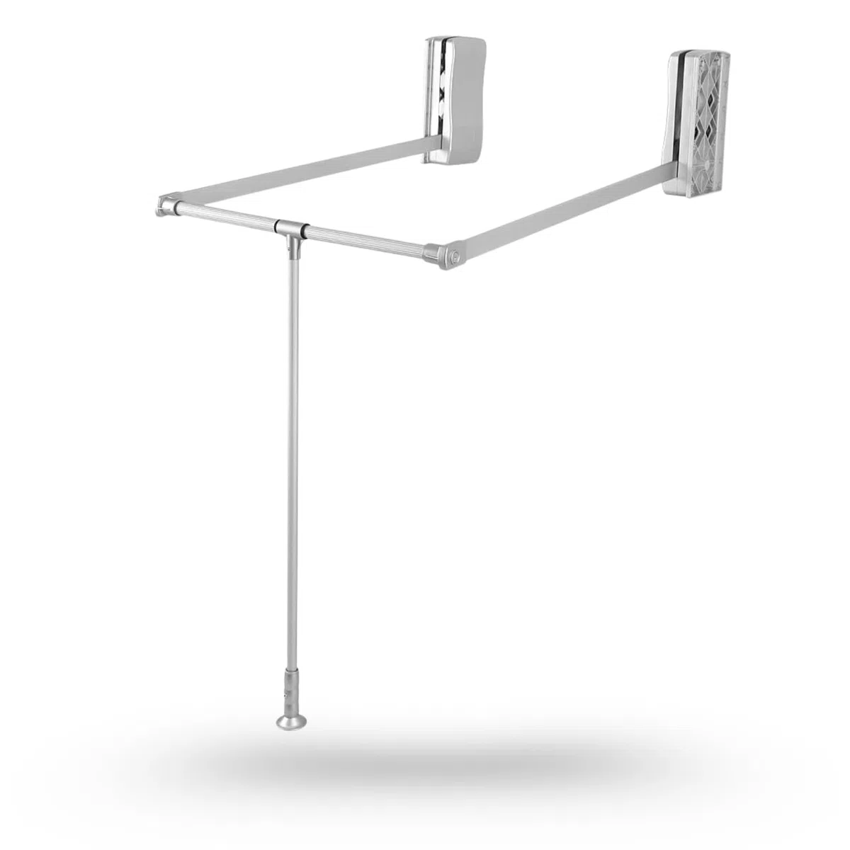 Appendiabiti Estraibile Regolabile Per Armadio, Guardaroba. Meccanismo Barra Appendiabito Automatico con Apertura e Chiusura Assistita (Vano Interno 89-121 Cm)