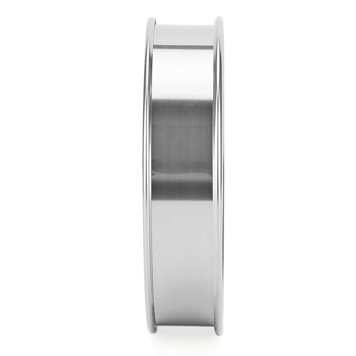 JAPCHET 25 anelli da 10 cm, in acciaio inox, per muffin, per torte e muffin, doppio arrotolato, per supporto della cucina