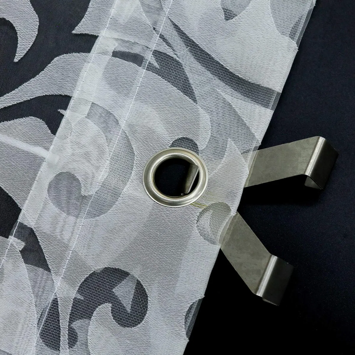 Tenda a pacchetto senza foratura, tenda oscurante, tende trasparenti con occhielli, tende con occhielli, 1 pezzo, 60 x 130 cm (larghezza x altezza), bianco