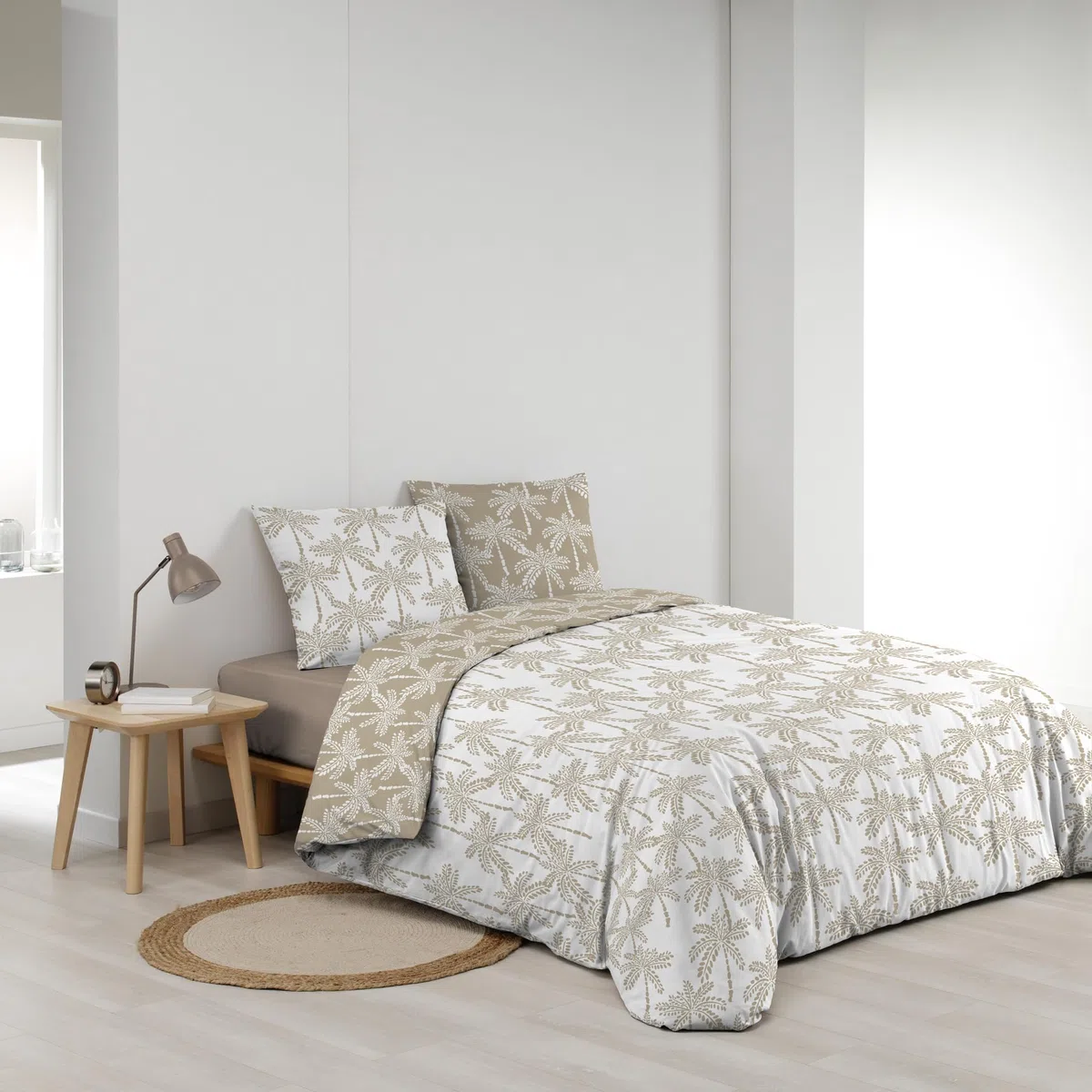 douceur d'intérieur, set da 3 pezzi (240 x 220 cm) Oliana, reversibile, 100% cotone