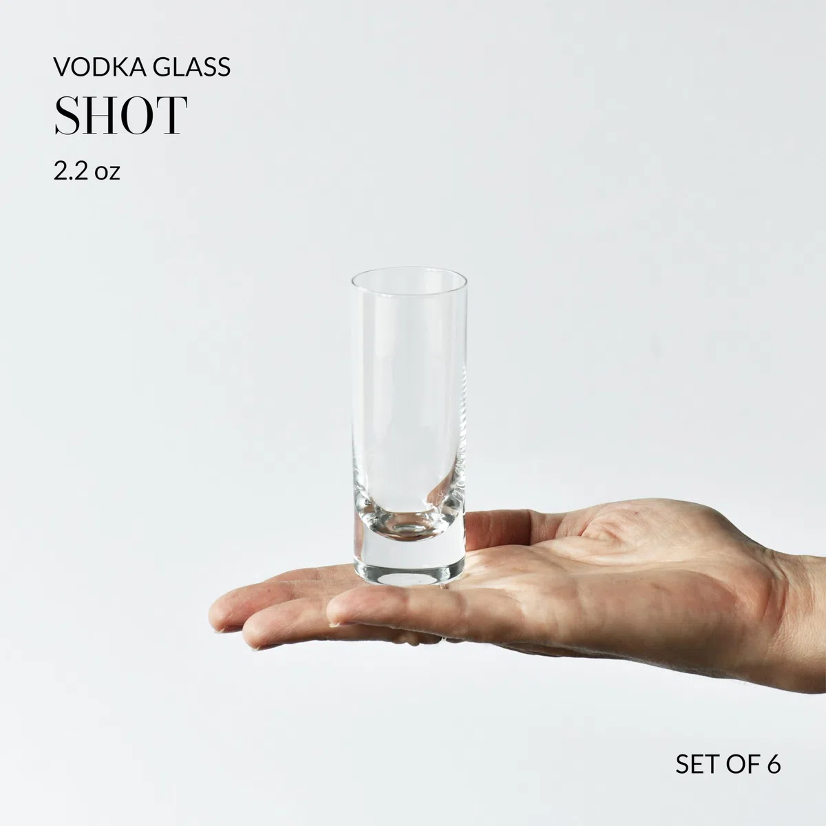 Krosno Bicchieri da shot Vodka | Set di 6 | 90 ml | Ideali per la casa, il ristorante e i ricevimenti | Lavabili in lavastoviglie