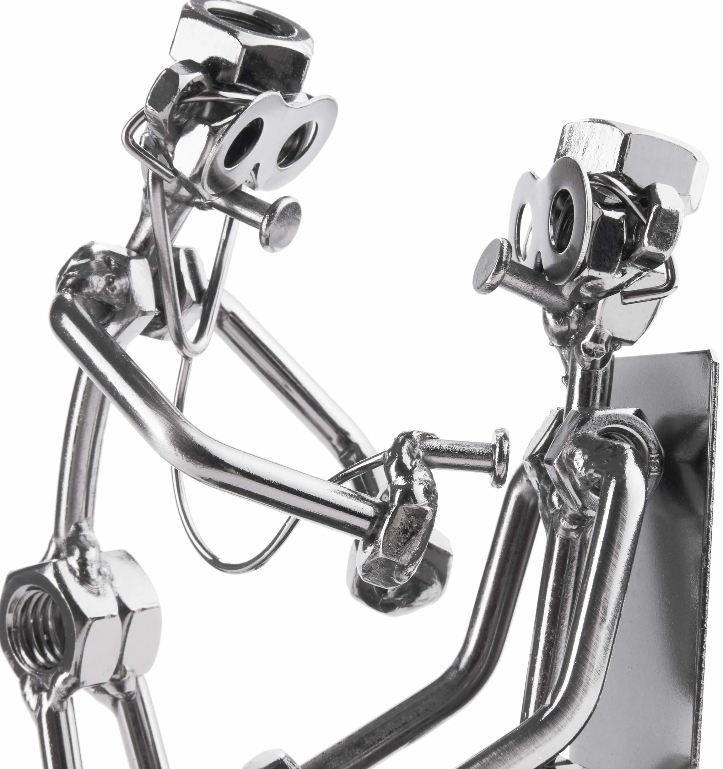 Brubaker Vite Uomo Doctor With Patient Stethoscope - Figura d'acciaio fatta a mano Uomo di metallo - Idea regalo figura in metallo per Medici Generici - Regalo per i medici