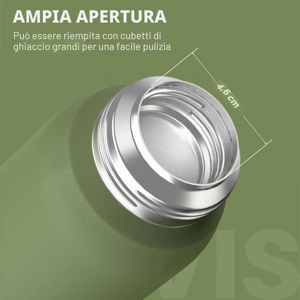 Santeco, borraccia con blocco di sicurezza anti-perdita, thermos in acciaio inossidabile da 1,5 l, senza BPA, con borsa da trasporto, bottiglia termica per acqua, adatta per il lavaggio in