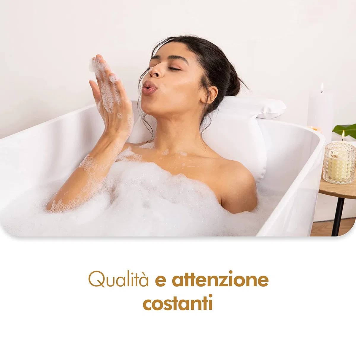 TranquilBeauty Migliori Cuscino Per Vasca da Bagno Per La Testa E Il Collo Con 7 Tazze Di Aspirazione - Cuscino Di Lusso Per Il Sostegno Posteriore Completo (Bianco, 1 Unità (Confezione da 1))