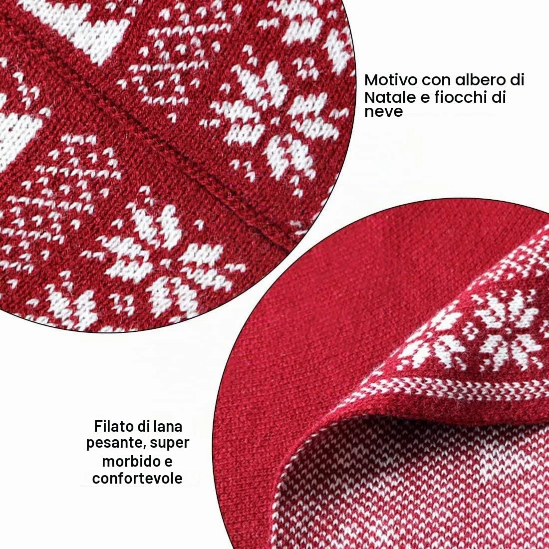 Dremisland Gonna Grande Albero di Natale, 122 cm Gonna Rustica Albero di Natale Spessa Pesante Filato Lavorata a Maglia Tappetino per Coperta Ornamenti Natalizi Decorazione