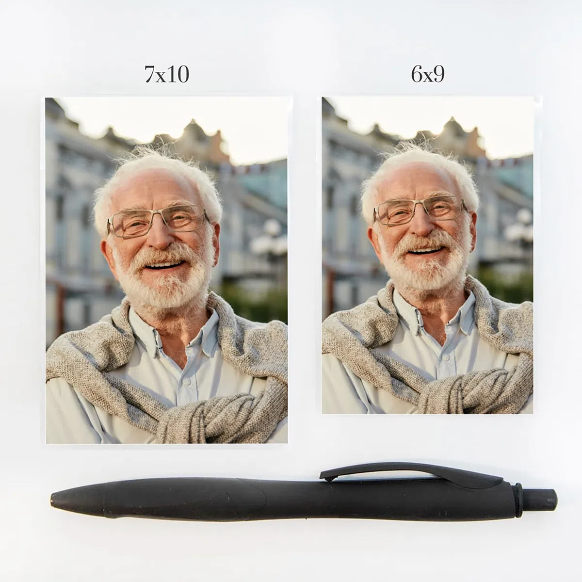 Generico Ricordini funebri personalizzati set 27 pezzi con foto e preghiera plastificati ricordino di morte defunti (6x9)