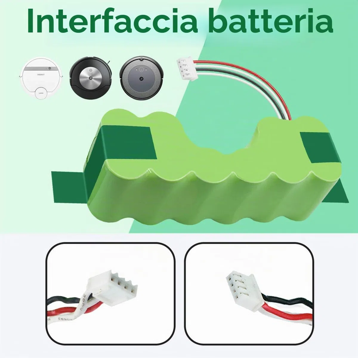 CITYORK 12V 3500mAh Batteria per iRobot Roomba Combo, per Combo ZJ1517-HFR/RVF-Y1, Combo R113, R113840, R1118, R111840, Batteria per ECOVACS Deebot 900, 600, M88, DE5G, per Deebot OZMO 610,902,907