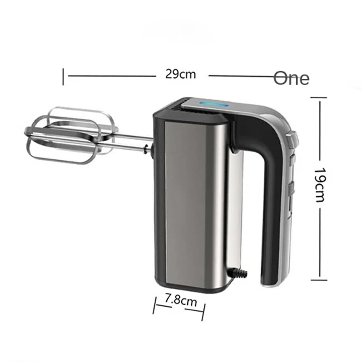 VOLTIX Sbattitore Elettrico 800W con 5 Velocità e Funzione Turbo, Frusta Elettrica con 2 Fruste & 2 Ganci in Acciaio Inox, Pulsante di Espulsione, Perfetto per Uova, Torte, Pane e Impasti