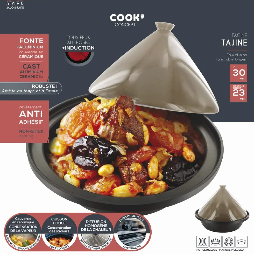 COOK CONCEPT Tajine Ad Induzione, Taupe