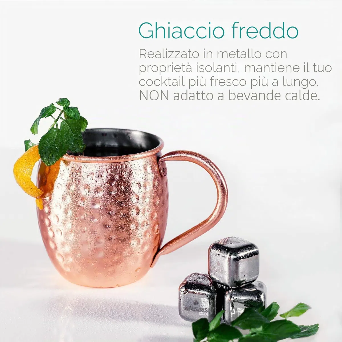 Bicchieri Moscow Mule Rame Mug 550ml Bicchieri per Cocktail Gin Birra Bevande Fredde, Casa, Bar, Feste, San Valentino Giornata della madre Giornata del padre Compleanno Regali Scatola