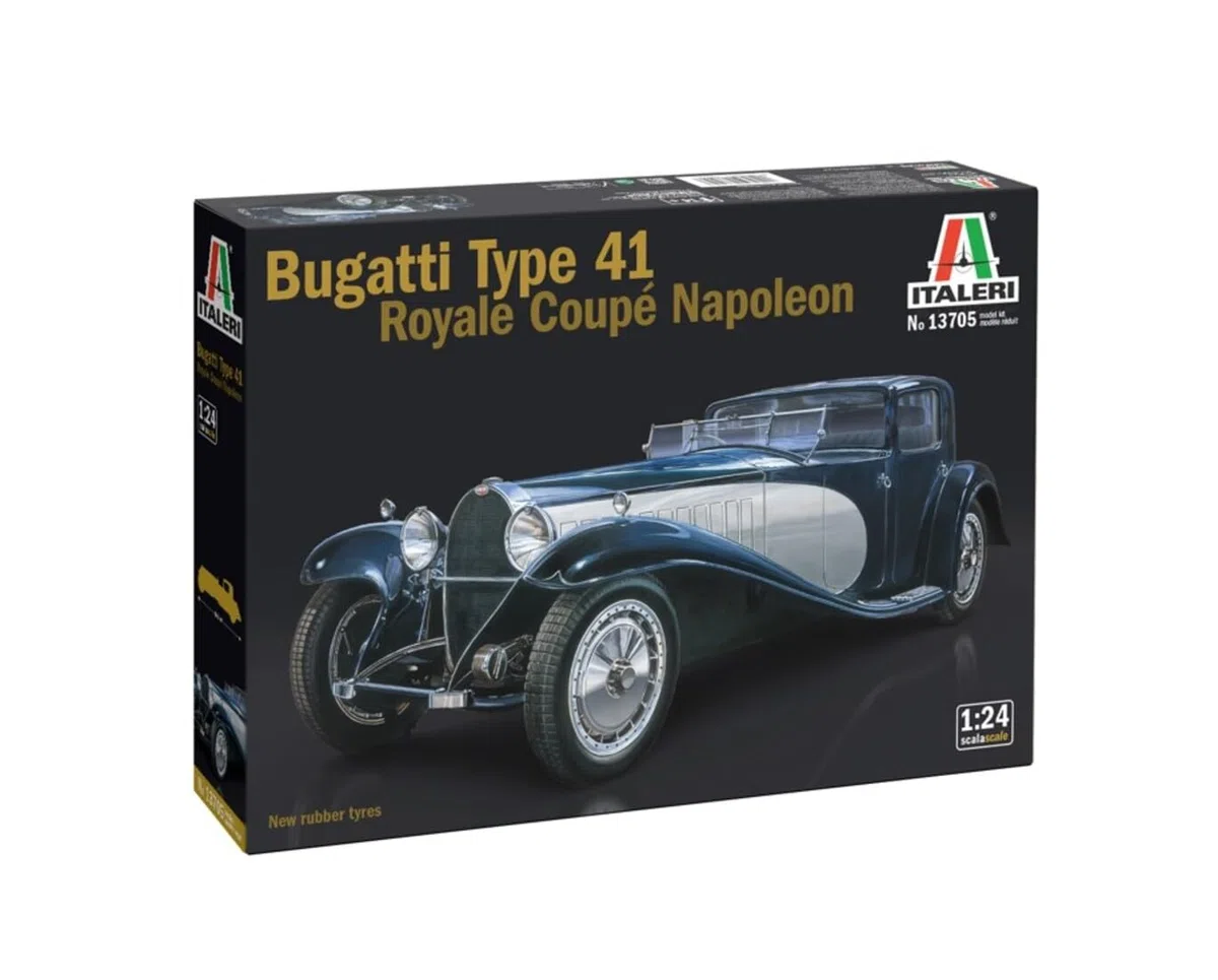 Italeri 13705 Bugatti Coupè Napoleon, scala 1:24, Plastic Model Kit/Modello in plastica da montare