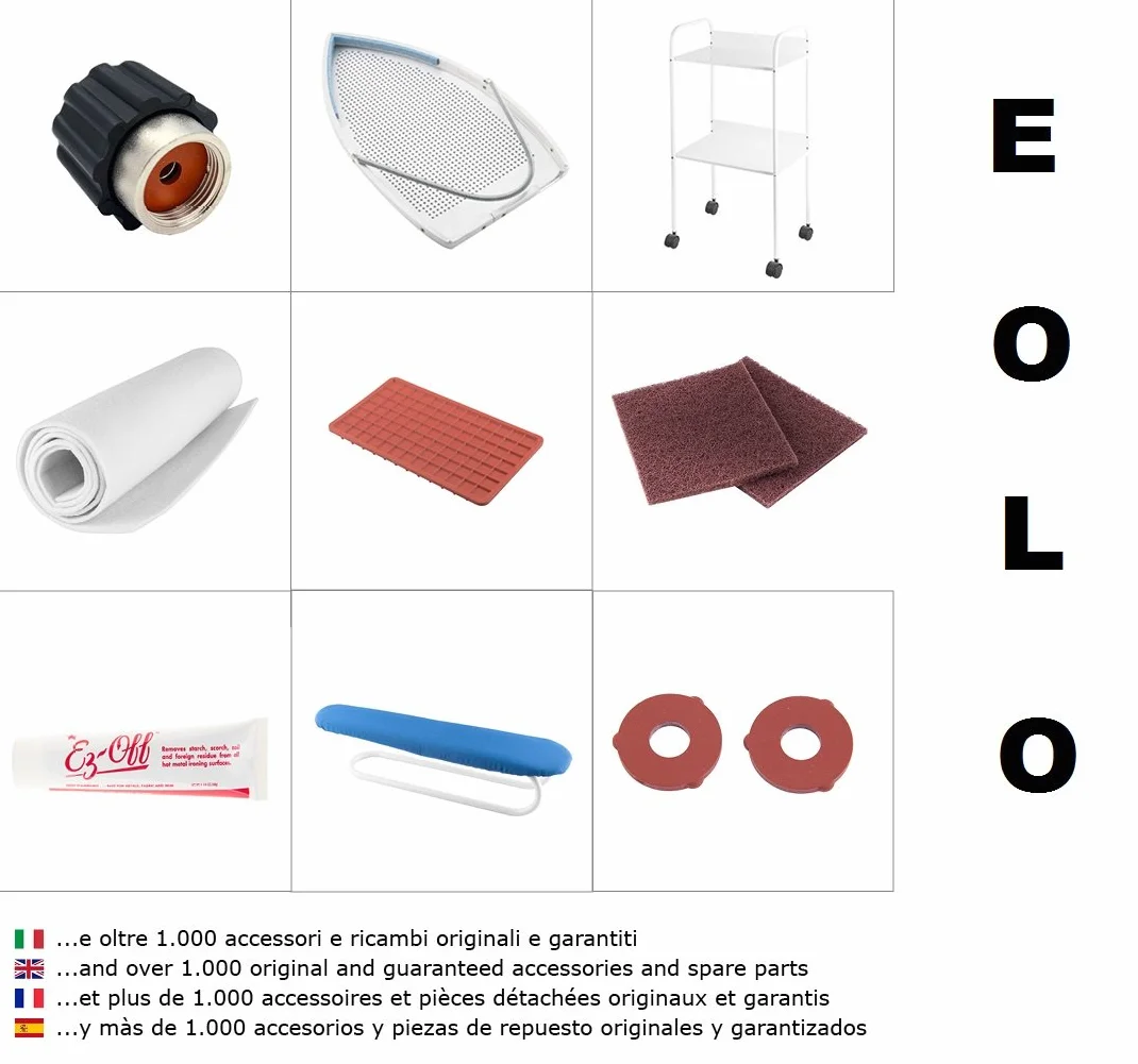 AEOLUS EOLO Home & Professional Feltro per Pulizia Piastra Satinata Ferro da Stiro (3 Articoli)