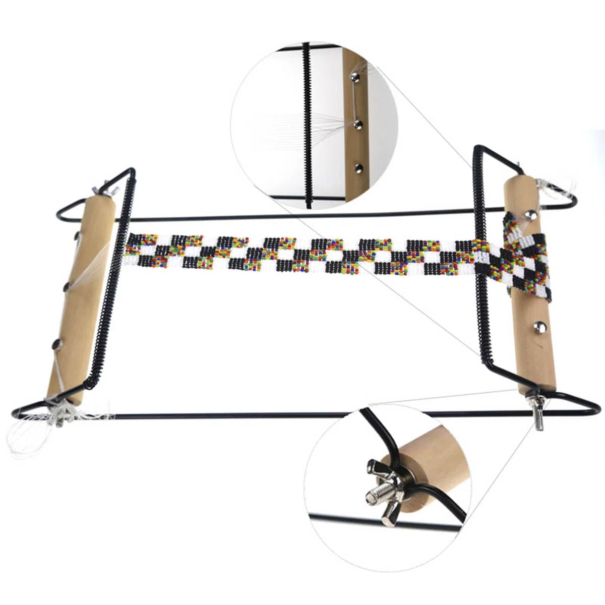 Grande struttura in metallo resistente perline macchina per maglieria perline gioielli tessuti gioielli unici per braccialetto accessori perline