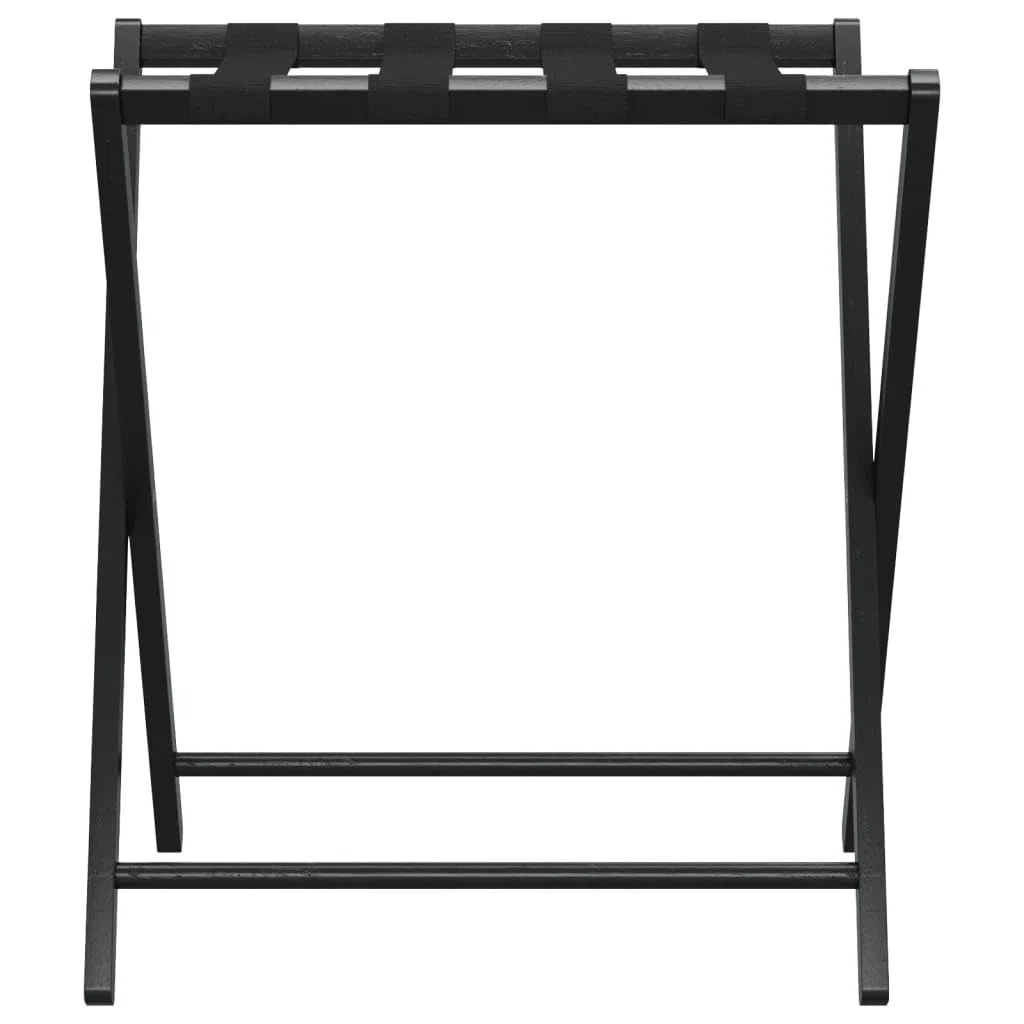 vidaXL Portabagagli Nero 68,5x38x58 cm in bambù
