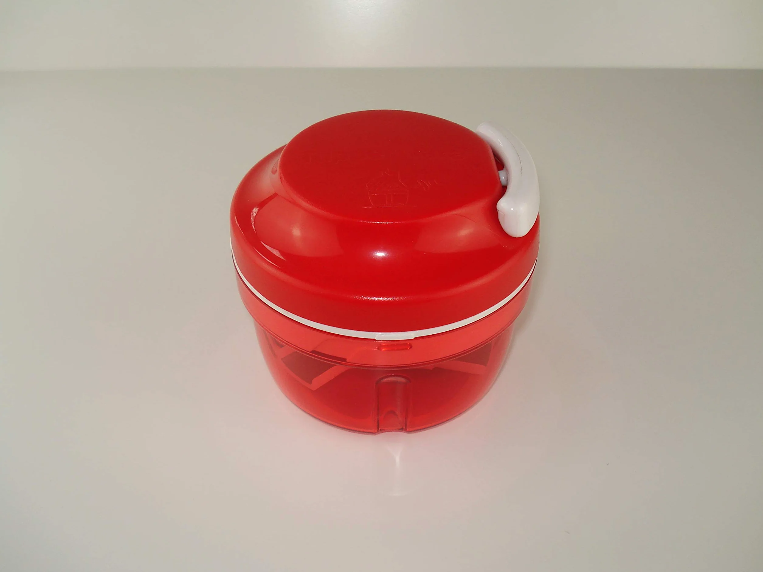 Tupperware Tagliacipolle Turbo Chef Affettatrice di Frutta e Cipolla, Rosso, Plastica