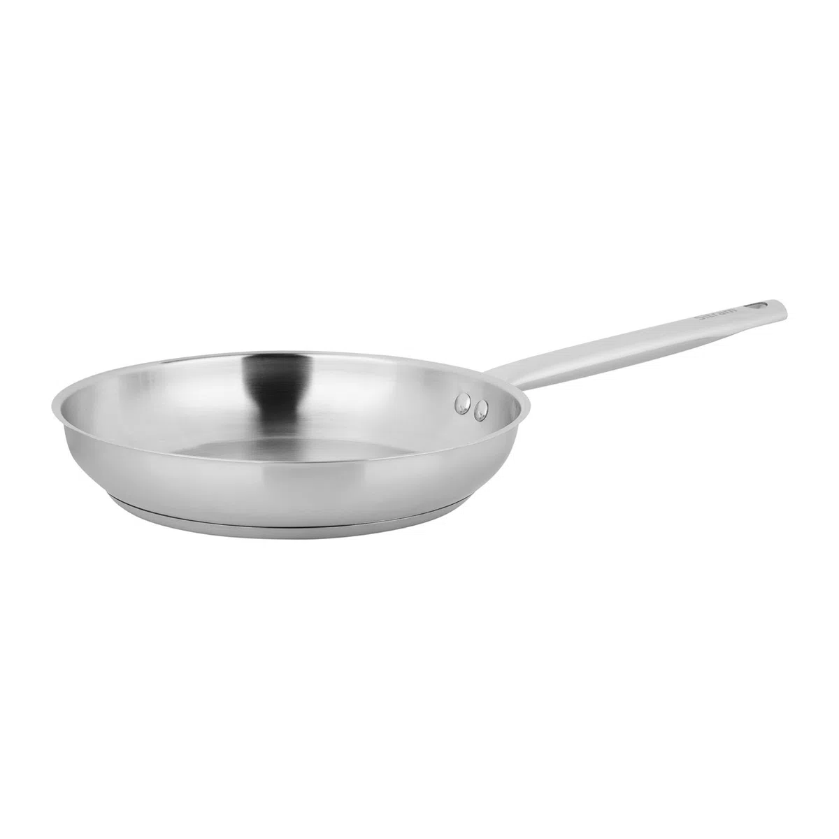 Sitram 717094 Padella Endurance Ø28 cm, 100% acciaio inossidabile, fondo triplo spessore, interno senza rivestimento nocivo, tutti i piani cottura, inclusi induzione