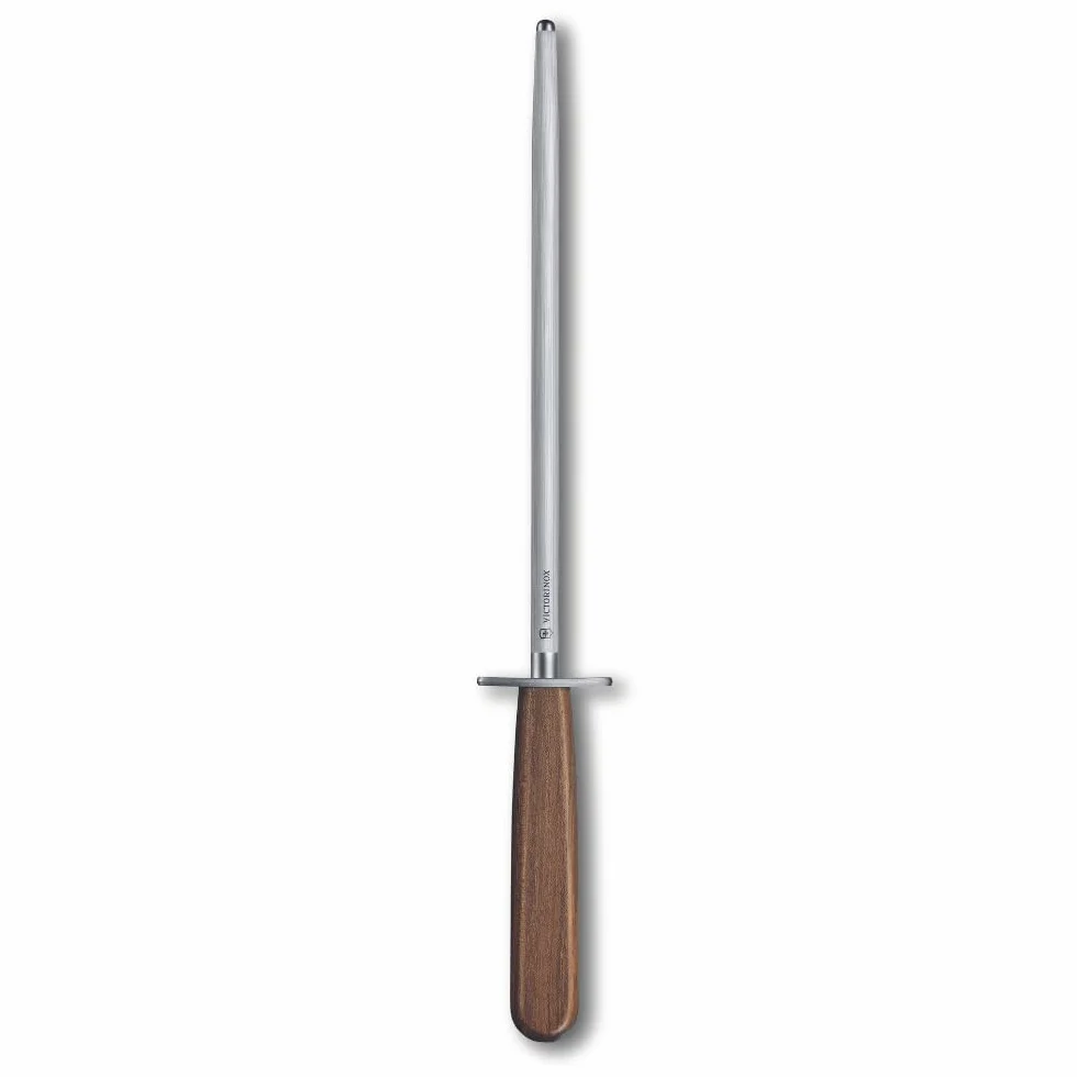 Victorinox Acciaino Wood, 23 cm, Taglio Medio-Sottile, Tondo, fino a 65 HRC, Manico in Acero